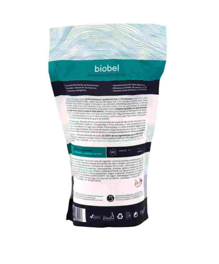 Quitamanchas y blanqueador ecológico Biobel