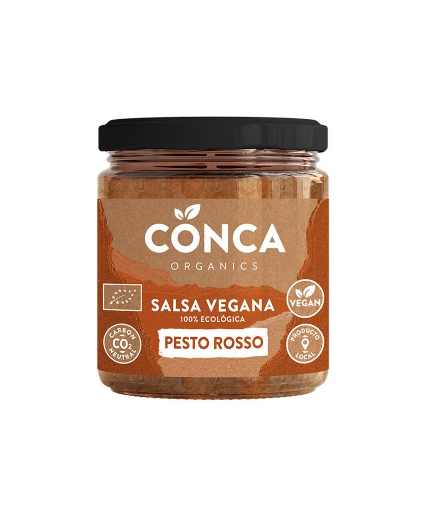 salsa pesto rosso vegana bio conca