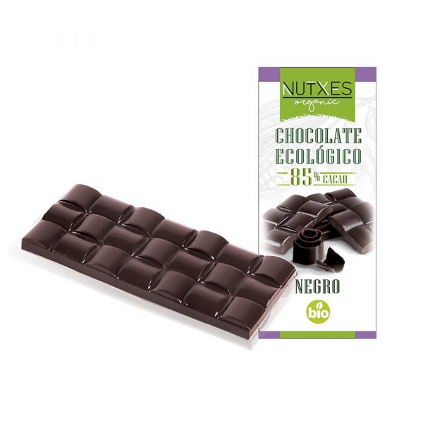 Chocolate 85% cacao ecológico, artesanal y de proximidad
