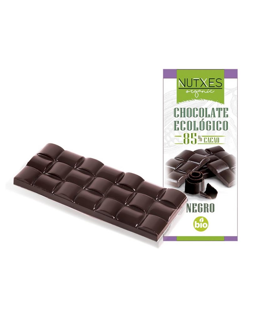Chocolate 85% cacao ecológico, artesanal y de proximidad