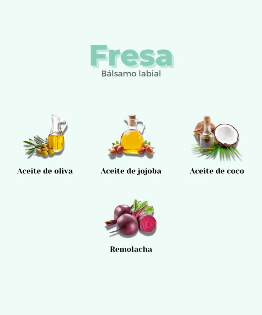 Balsamo labial natural rojo fresa Banbu