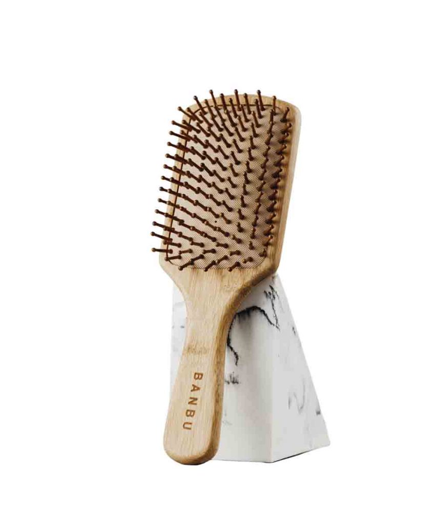 Cepillo de madera de bambú de Banbu marca local zero waste