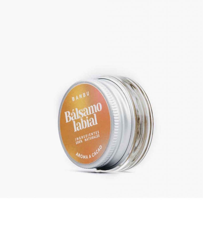 Bálsamo labial cacao Banbu marca local zero waste