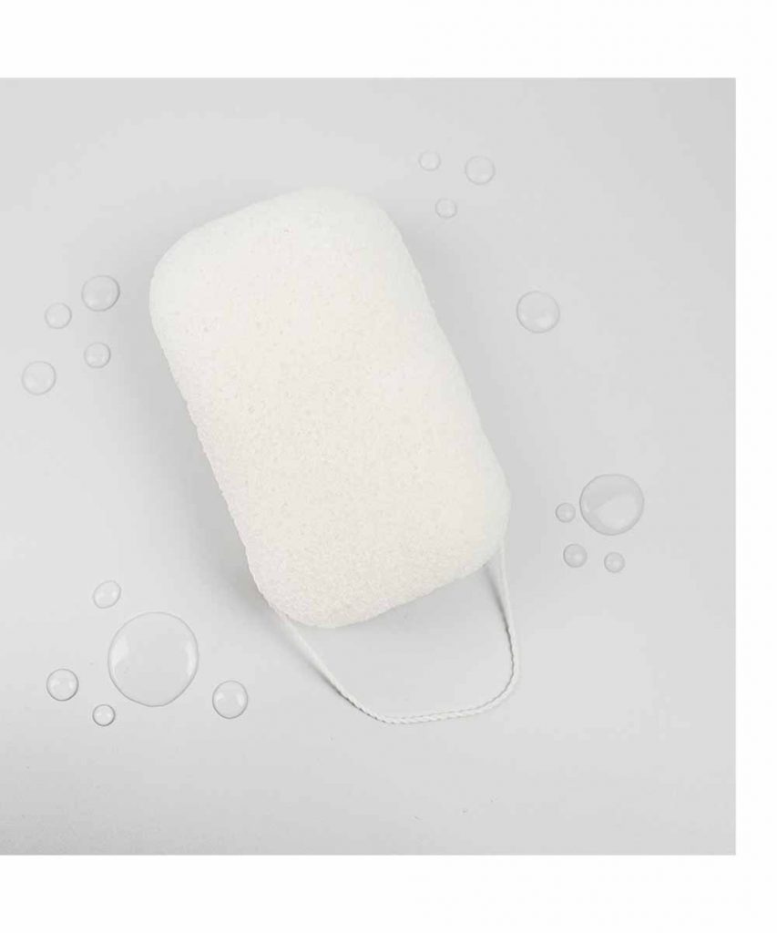 Esponja corporal konjac Banbu marca local zero waste