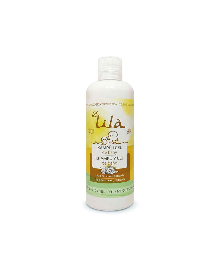 Champú y gel baño bebé eco y vegano de Lilà