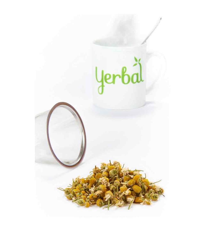 Manzanilla bio en bolsa kraft 20g Yerbal detalle