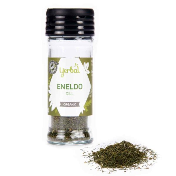 eneldo ecológico en tarro de vidrio Yerbal