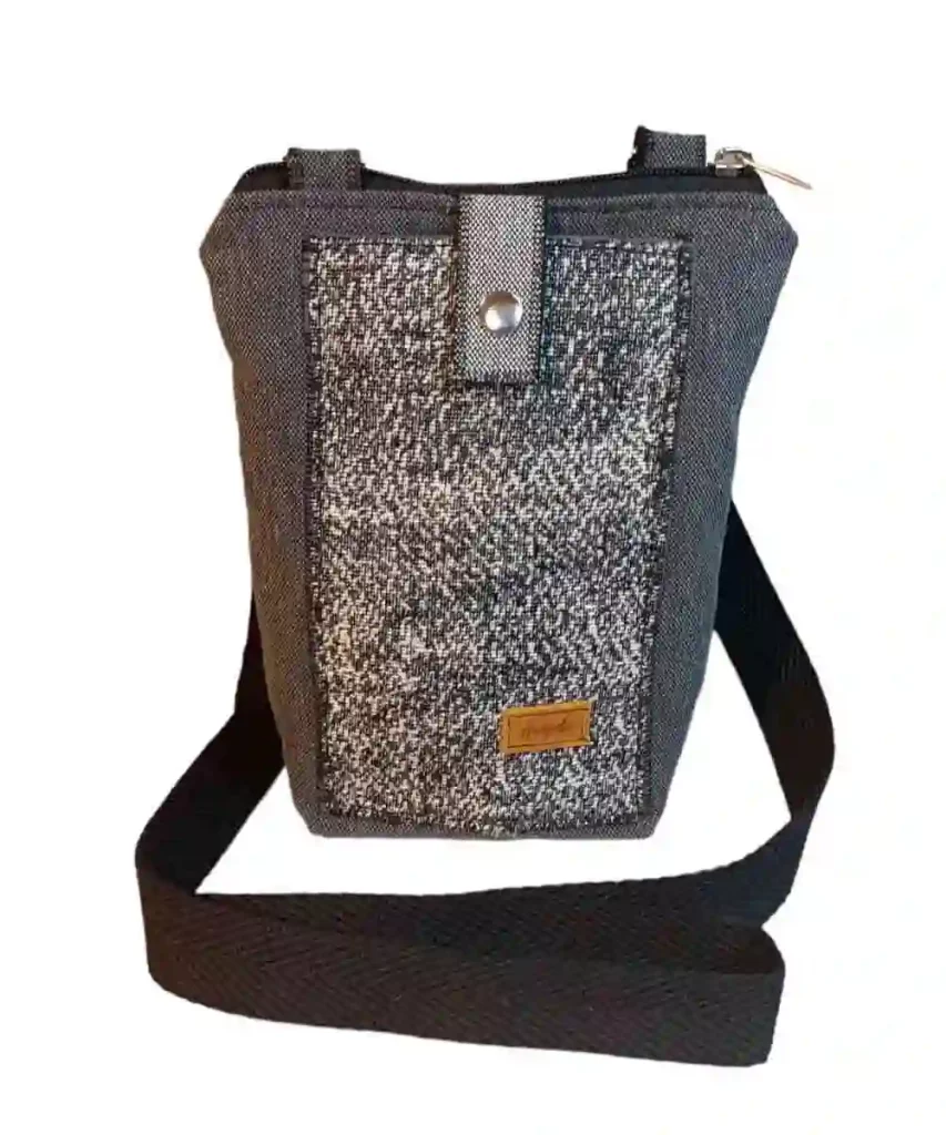 Bolso bandolera sostenible de lona reutilizada Anajorlu