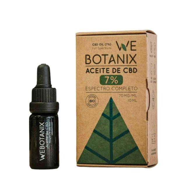 aceite de cbd 7% ecológico Webotanix