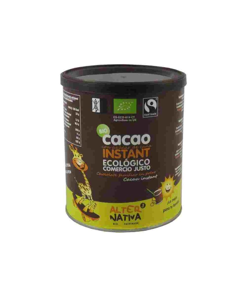 Cacao Instant Bio y Fairtrade 400 g Alternativa3