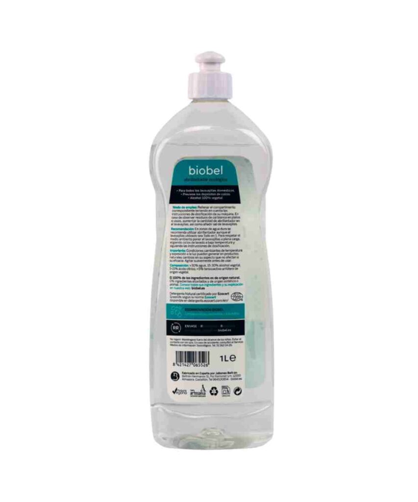 Abrillantador Lavavajillas Automático Ecológico de Biobel