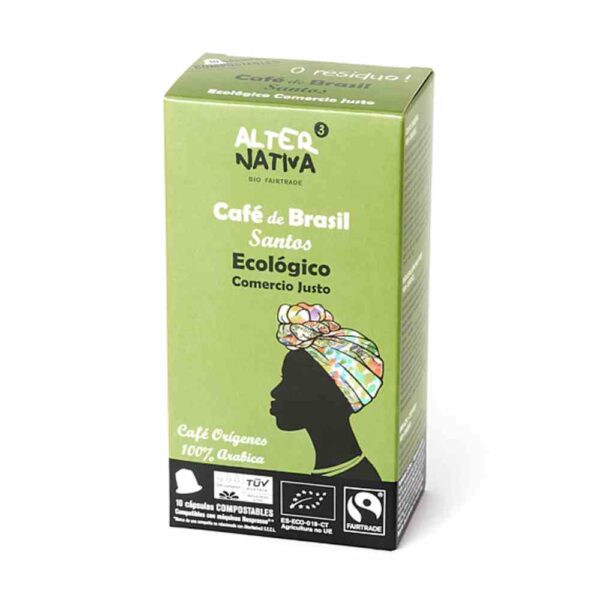 Capsulas compostable de cafe ecológico Fairtrade Brasil Alternativa3