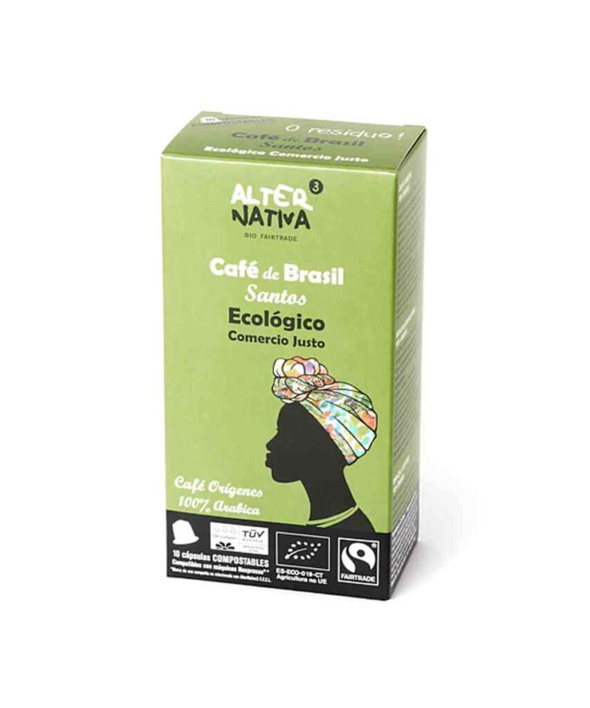 Capsulas compostable de cafe ecológico Fairtrade Brasil Alternativa3