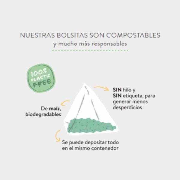 Infusion en priámides plastic free Orballo
