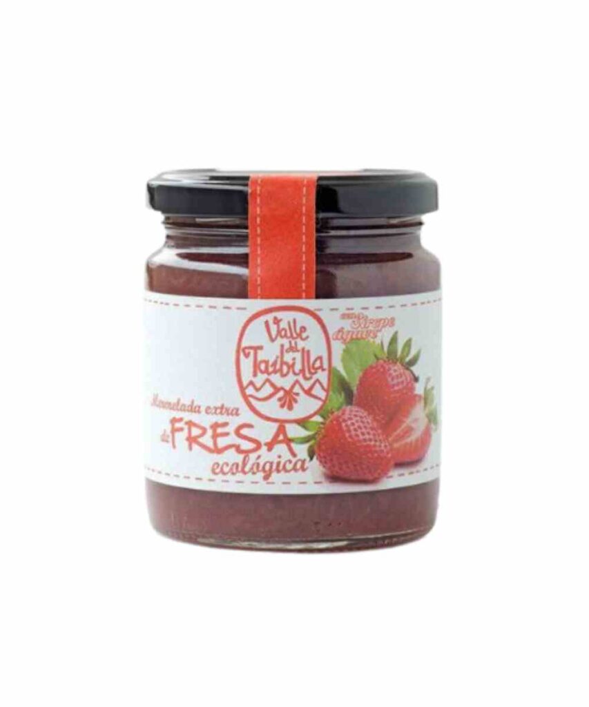 Mermelada de fresa con sirope de ágave ecológica de Valle del Taibilla