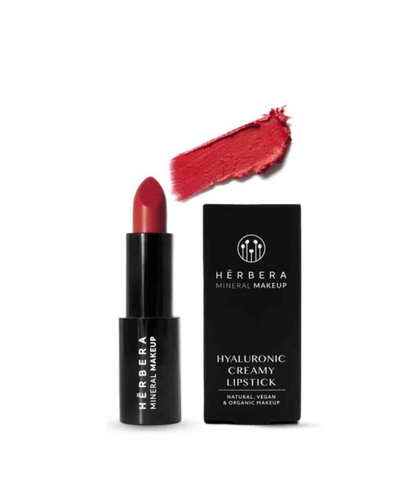 Hyaluronic Creamy Lipstick Red Diamond vegano de Herbera