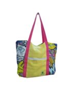 Bolso de playa familiar hecho a mano con estampado graffitti de Anajorlu