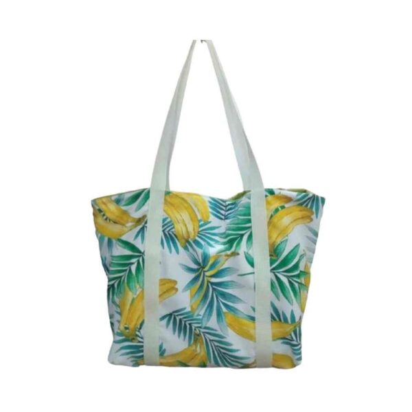 Bolso de playa familiar hecho a mano con estampado tropical de Anajorlu