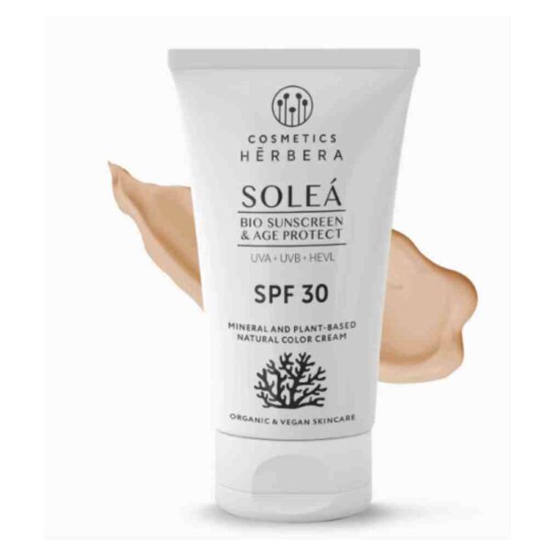 Crema solar mineral alta protección y antiedad Herbera