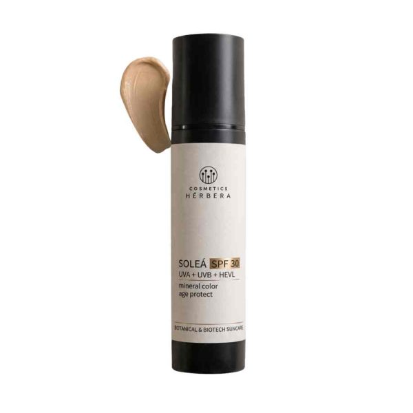 Protector solar 30 spf color Solea ecológico de Herbera