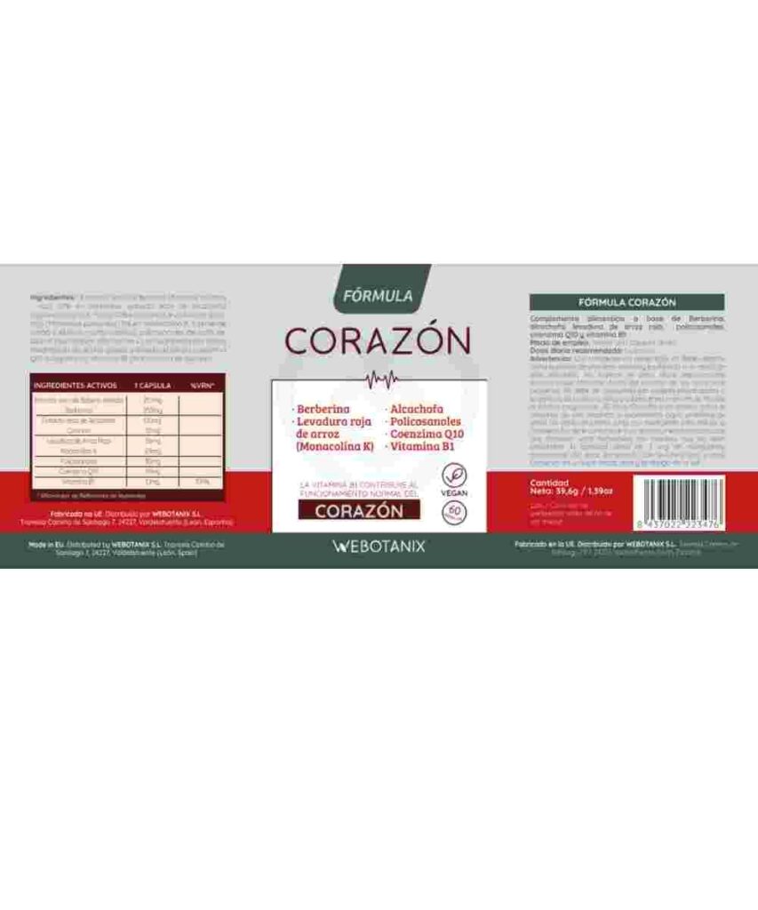 Fórmula Corazón de WeBotanix