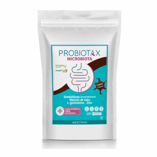 Probiotax microbiota sabor a cacao de Webotanix 30 usos