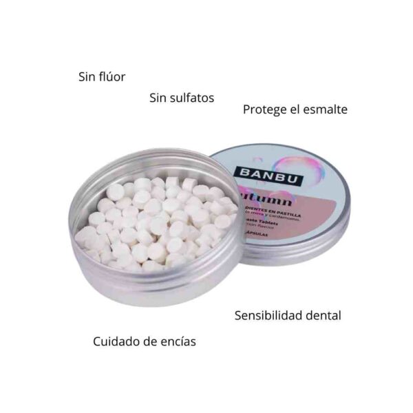 Pasta de dientes en pastilla sabor a canela Autum Banbu