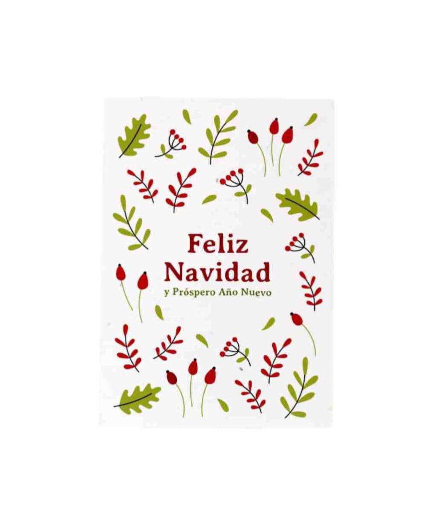 Tarjeta Postal plantable Feliz navidad de Resetea