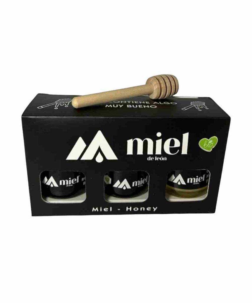 Pack degustacion miel ecologica cruda Miel de Leon