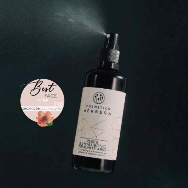Tónico facial Reishi & Hialuronic Inmmunity Mist organico de Herbera