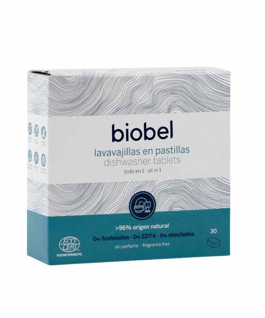 Pastillas lavavajillas ecológicas Biobel
