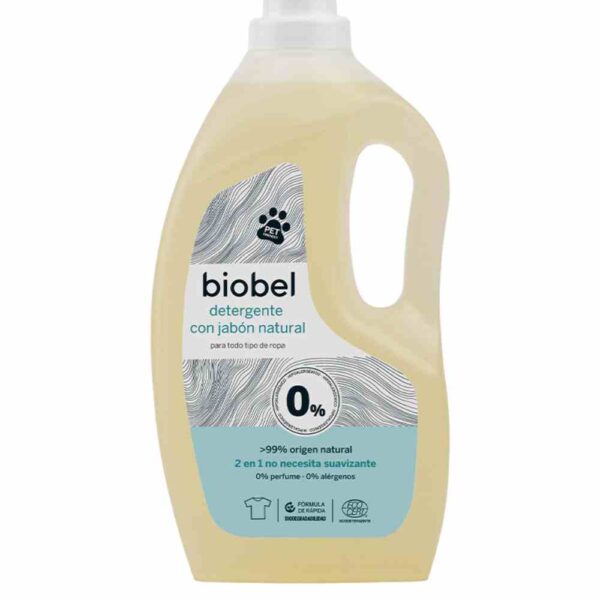 Detergente liquido para ropa 0% sin perfumes Biobel