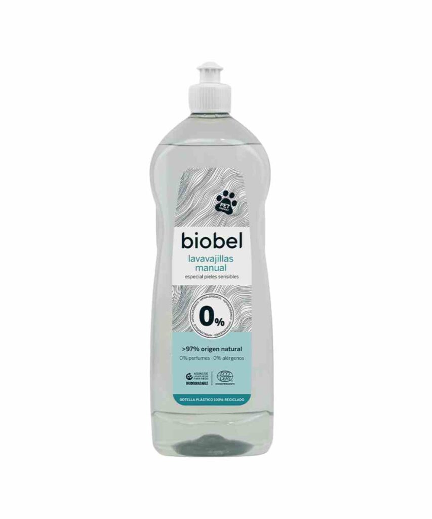 Lavavajillas manual ecológico 0% sin perfume Biobel