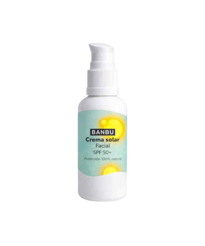 Proteccion solar facial mineral sin disruptores endocrinos sin nano particulas Banbu