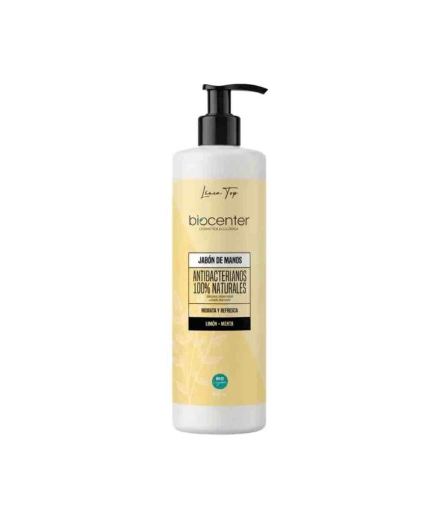 Jabón de manos natural limon y menta ecologico Biocenter
