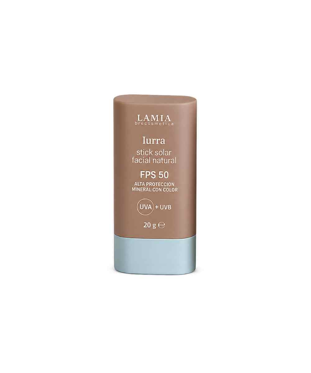 Protector_solar_color_piel_sensible_50FPS_stick_lamia_meetbio Stick Solar Facial Mineral con Color Lurra SPF 50 Piel Sensible ECO 20g Lamia - Imagen 1