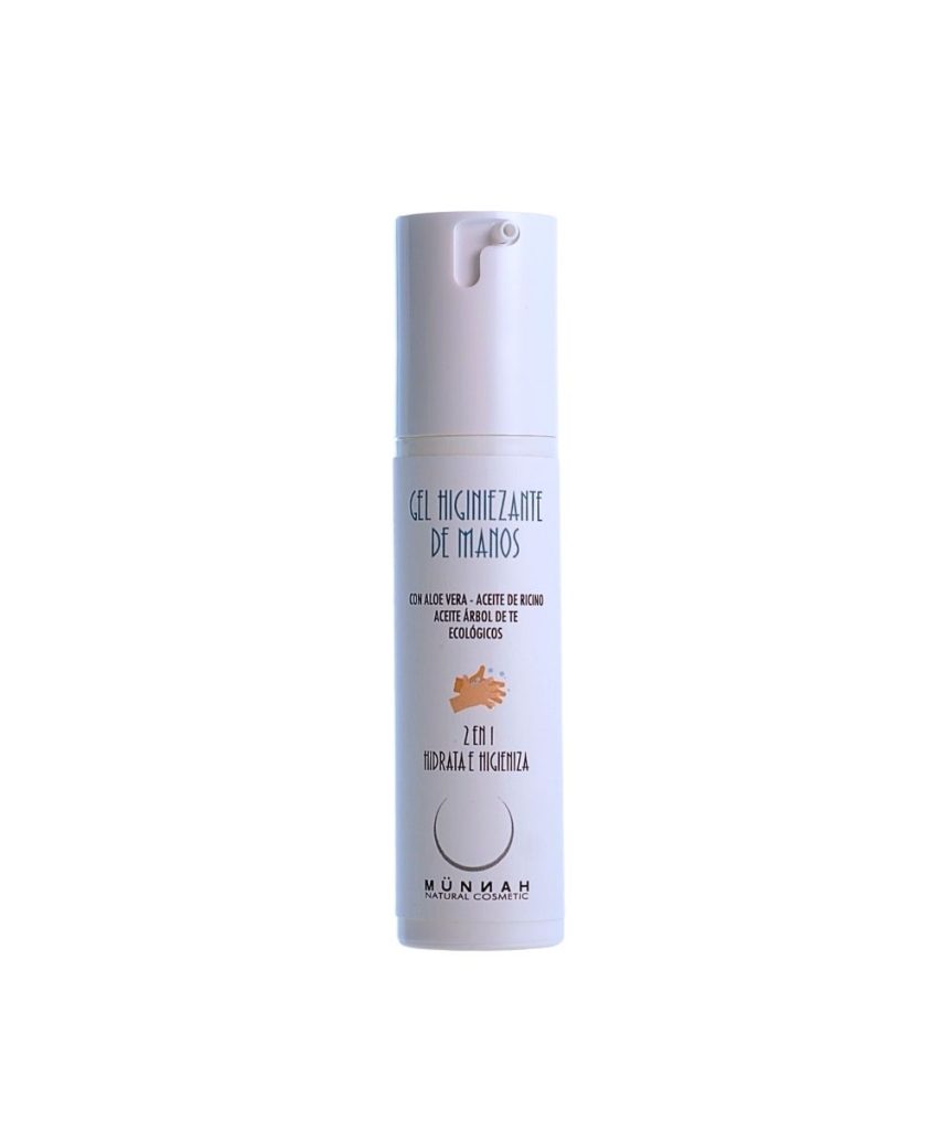 gel higienizante e hidratante de manos ecológico 50 ml Münnah